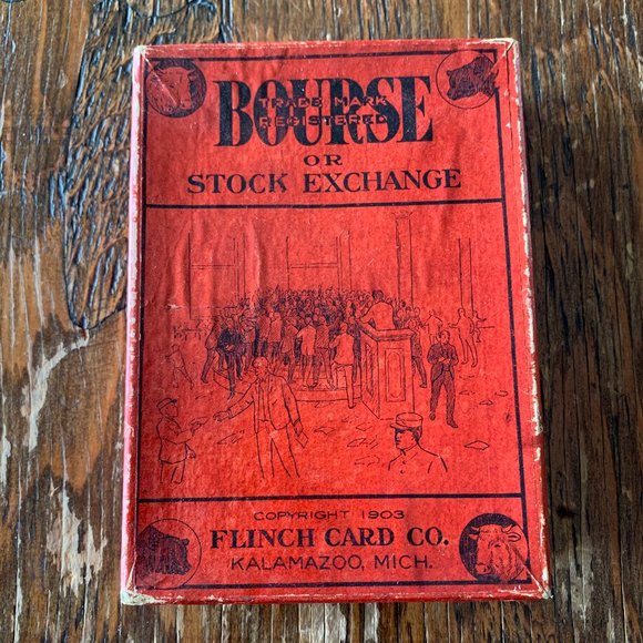 Flinch Card Co. Other - 1903 😮 FLINCH Bourse OR Stock Exchange Card Game